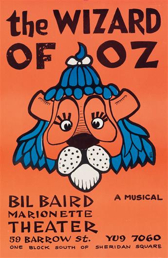 (THEATER / EPHEMERA.) Group of six Bil Baird Marionette Theater posters.